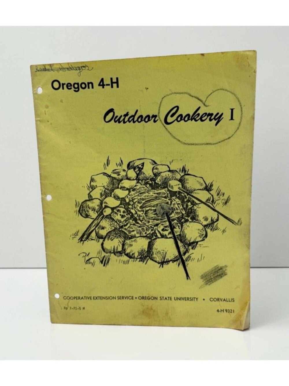 Oregon 4-H Outdoor Cookery I Vintage Guide 1971 Coop Oregon State Corvallis